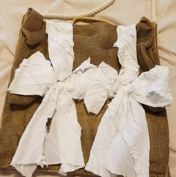 Handbags - Burlap tote bag